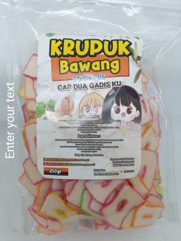 DG Kerupuk Bawang Square Polo 250 gr